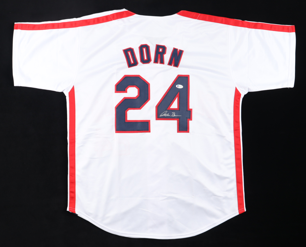 Corbin Bernsen Signed Roger Dorn “Major League” Indians Jersey (Beckett) at PristineAuction.com Corbin Bernsen Signed Roger Dorn “Major League” Indians Jersey (Beckett) at PristineAuction.com