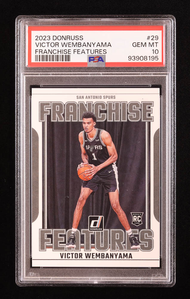 Victor Wembanyama 2023-24 Donruss Franchise Features #29 RC (PSA 10) at PristineAuction.com Victor Wembanyama 2023-24 Donruss Franchise Features #29 RC (PSA 10) at PristineAuction.com