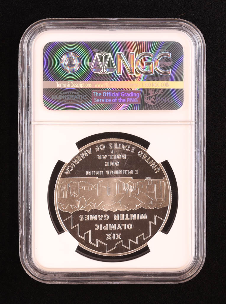 2002-P Salt Lake Olympics Bicentennial Commemorative Silver Dollar with John M. Mercanti Autograph (NGC Gem Proof Ultra Cameo) at PristineAuction.com 2002-P Salt Lake Olympics Bicentennial Commemorative Silver Dollar with John M. Mercanti Autograph (NGC Gem Proof Ultra Cameo) at PristineAuction.com