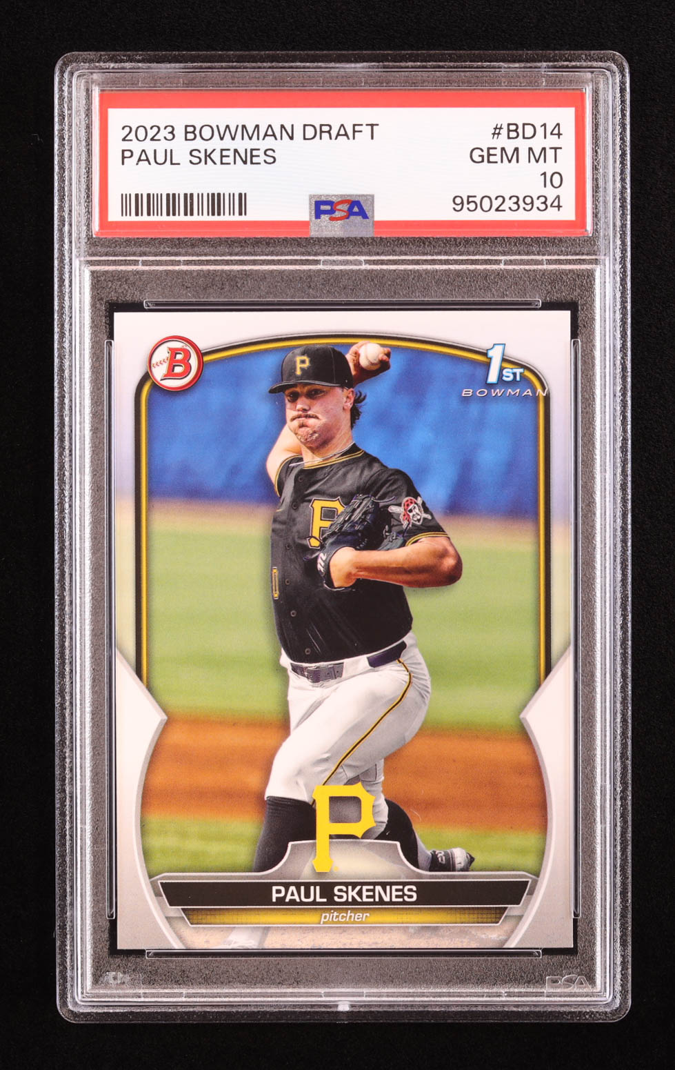Paul Skenes 2023 Bowman Draft #BD14 RC (PSA 10) at PristineAuction.com Paul Skenes 2023 Bowman Draft #BD14 RC (PSA 10) at PristineAuction.com