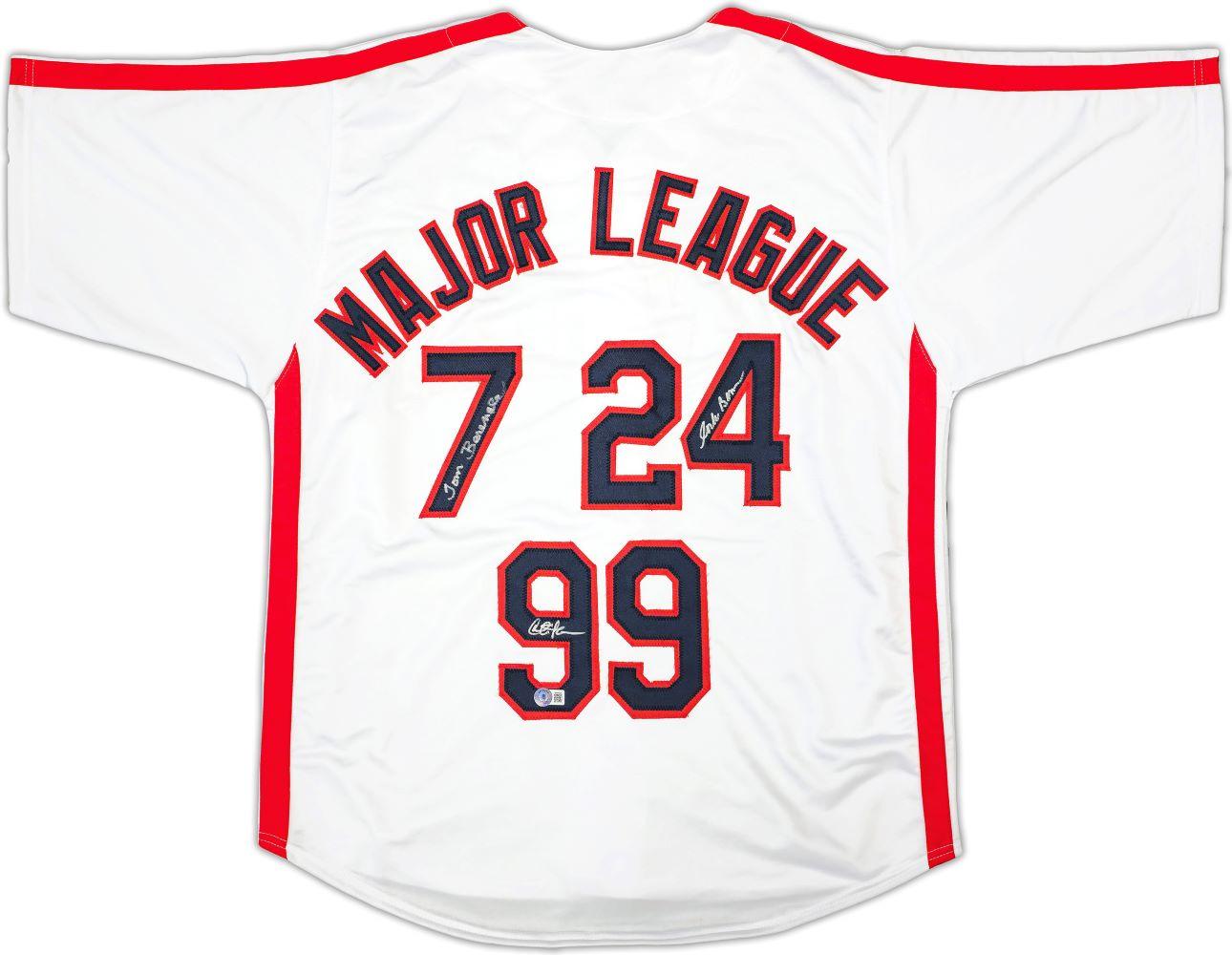 Charlie Sheen, Corbin Bernsen & Tom Berenger Signed Jersey (Beckett) at PristineAuction.com Charlie Sheen, Corbin Bernsen & Tom Berenger Signed Jersey (Beckett) at PristineAuction.com