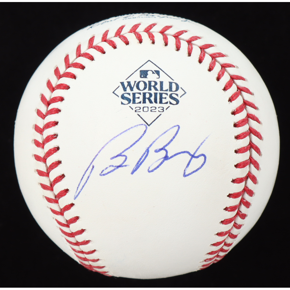 Bruce Bochy Signed OML 2023 World Series Logo Baseball (Beckett) at PristineAuction.com
