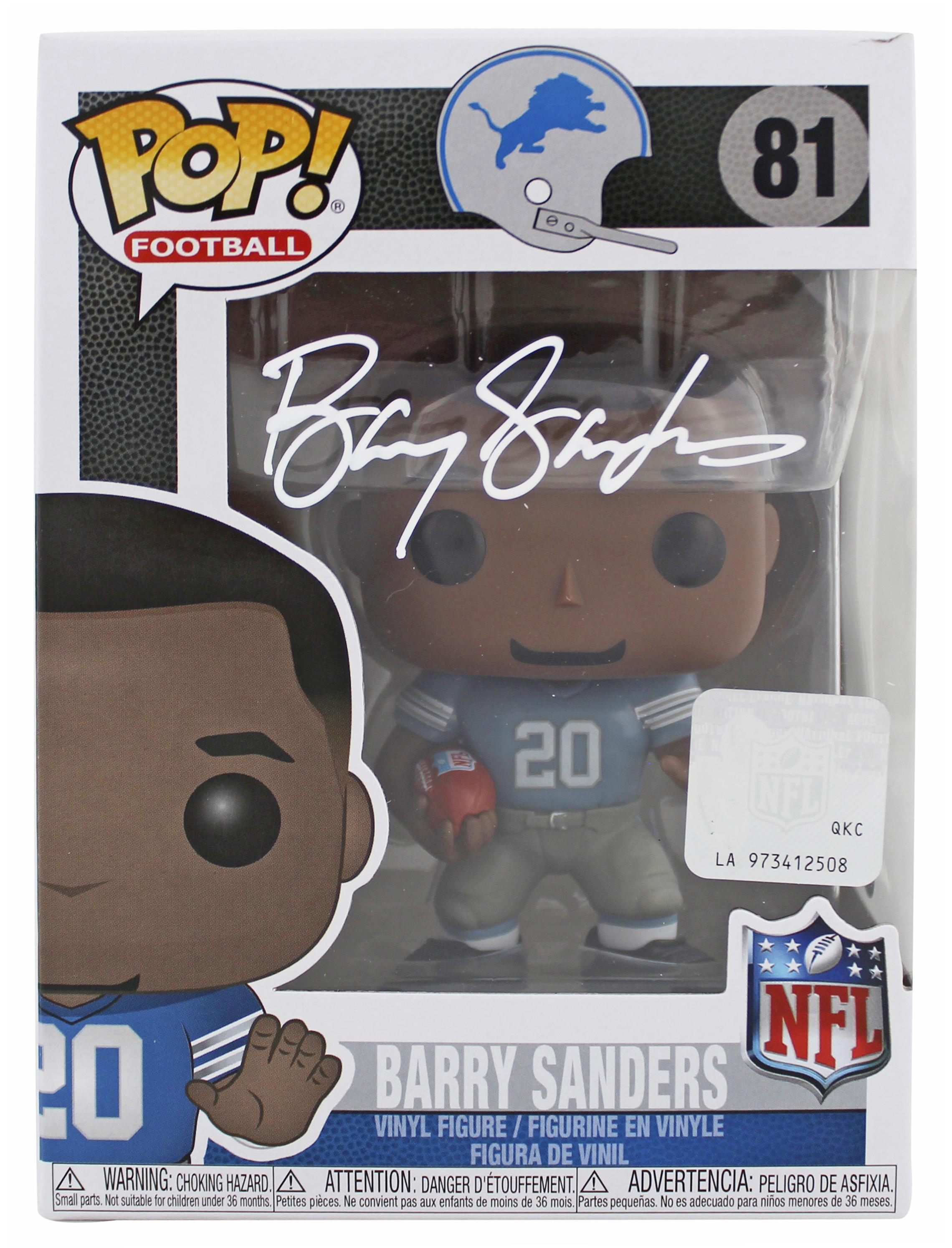 Barry Sanders Signed Lions #81 Funko Pop Vinyl Figure (Beckett) at PristineAuction.com Barry Sanders Signed Lions #81 Funko Pop Vinyl Figure (Beckett) at PristineAuction.com