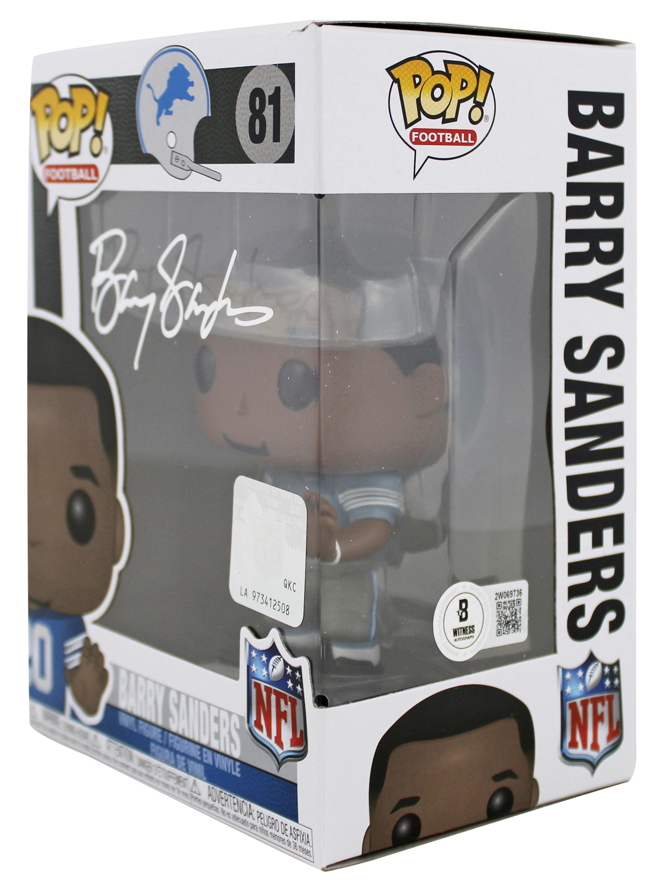 Barry Sanders Signed Lions #81 Funko Pop Vinyl Figure (Beckett) at PristineAuction.com Barry Sanders Signed Lions #81 Funko Pop Vinyl Figure (Beckett) at PristineAuction.com