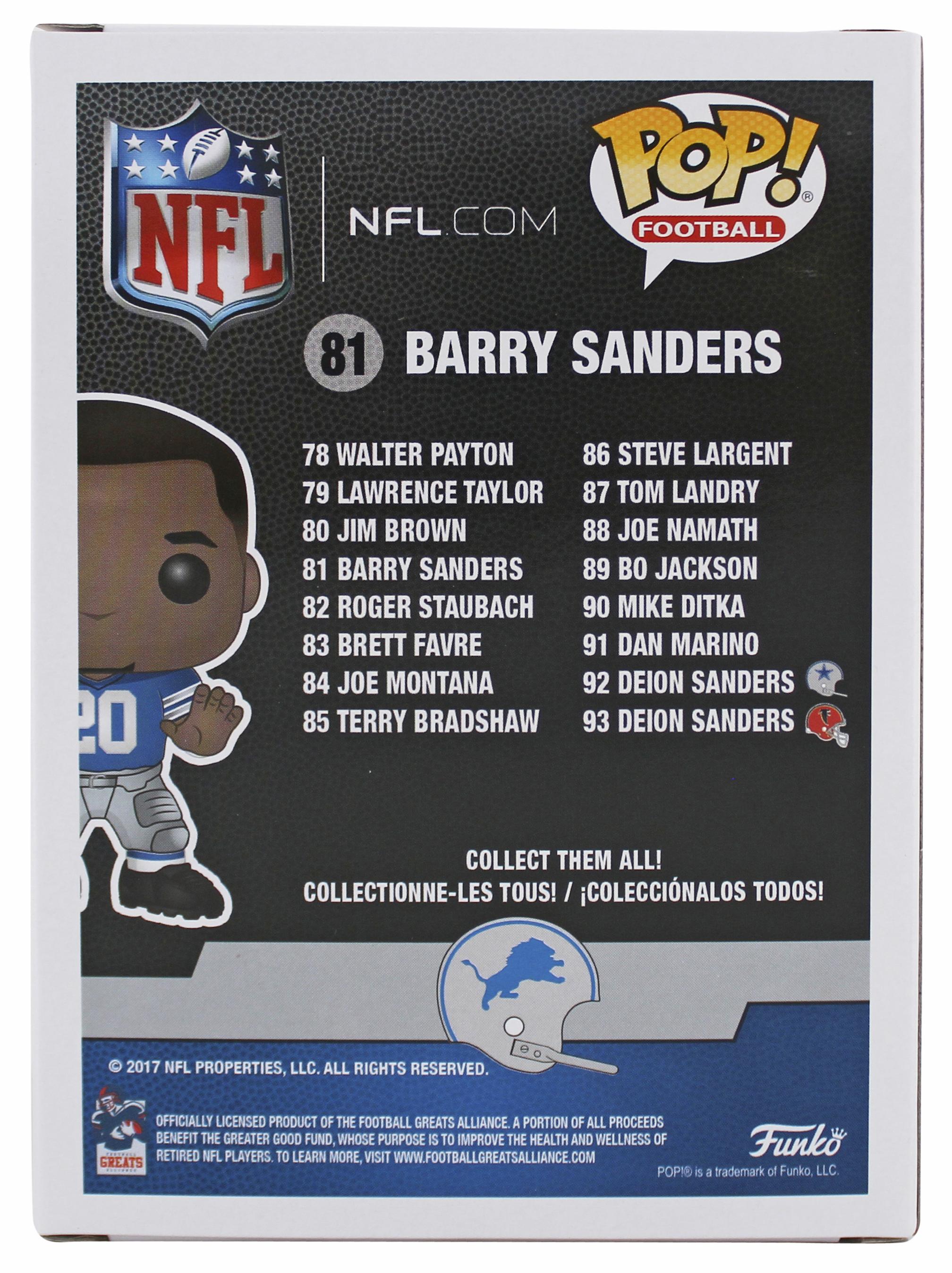 Barry Sanders Signed Lions #81 Funko Pop Vinyl Figure (Beckett) at PristineAuction.com Barry Sanders Signed Lions #81 Funko Pop Vinyl Figure (Beckett) at PristineAuction.com