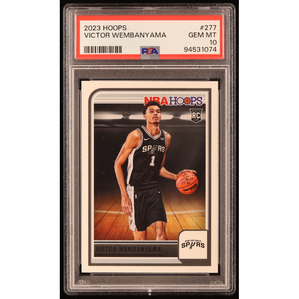 Victor Wembanyama 2023-24 Hoops #277 RC (PSA 10) at PristineAuction.com