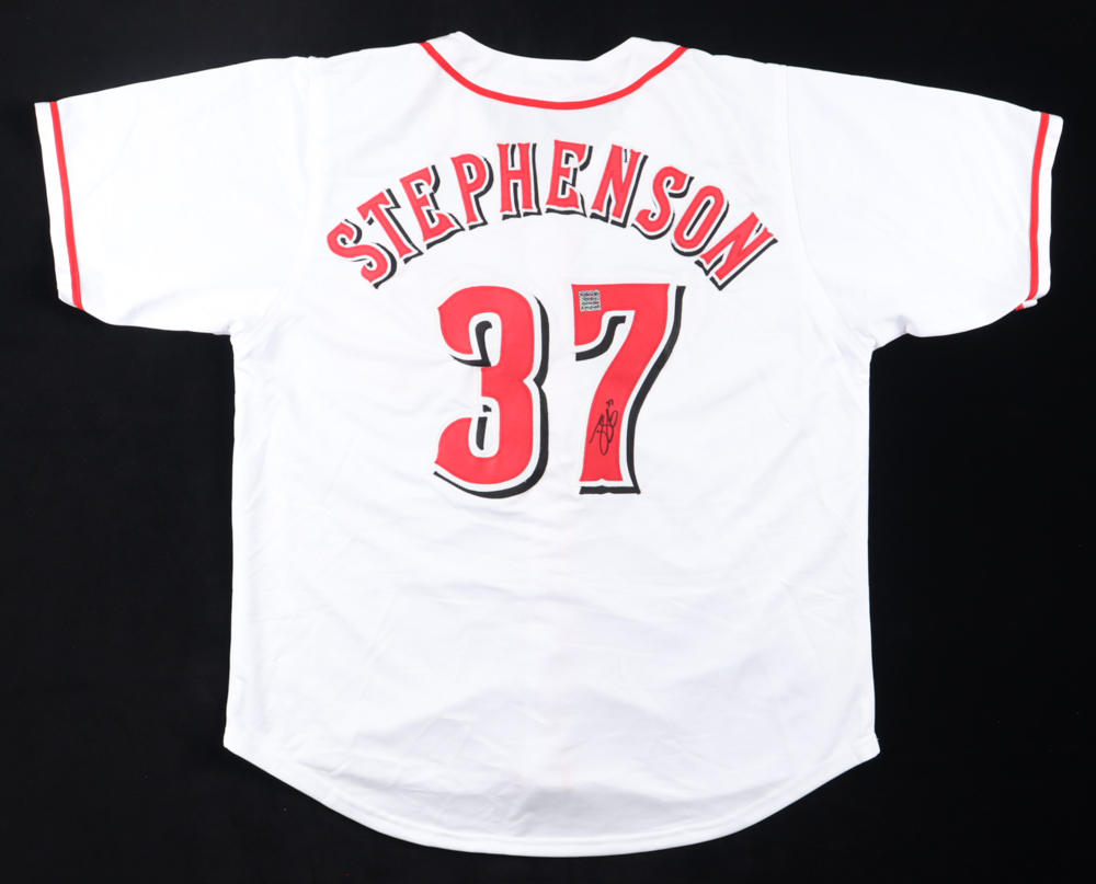 Tyler Stephenson Signed Jersey (Playball Ink) at PristineAuction.com Tyler Stephenson Signed Jersey (Playball Ink) at PristineAuction.com