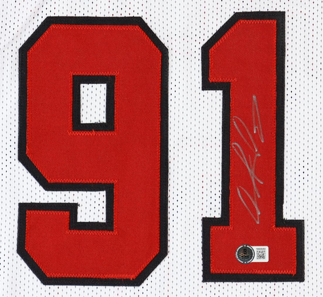 Dennis Rodman Signed Jersey (Beckett) at PristineAuction.com Dennis Rodman Signed Jersey (Beckett) at PristineAuction.com