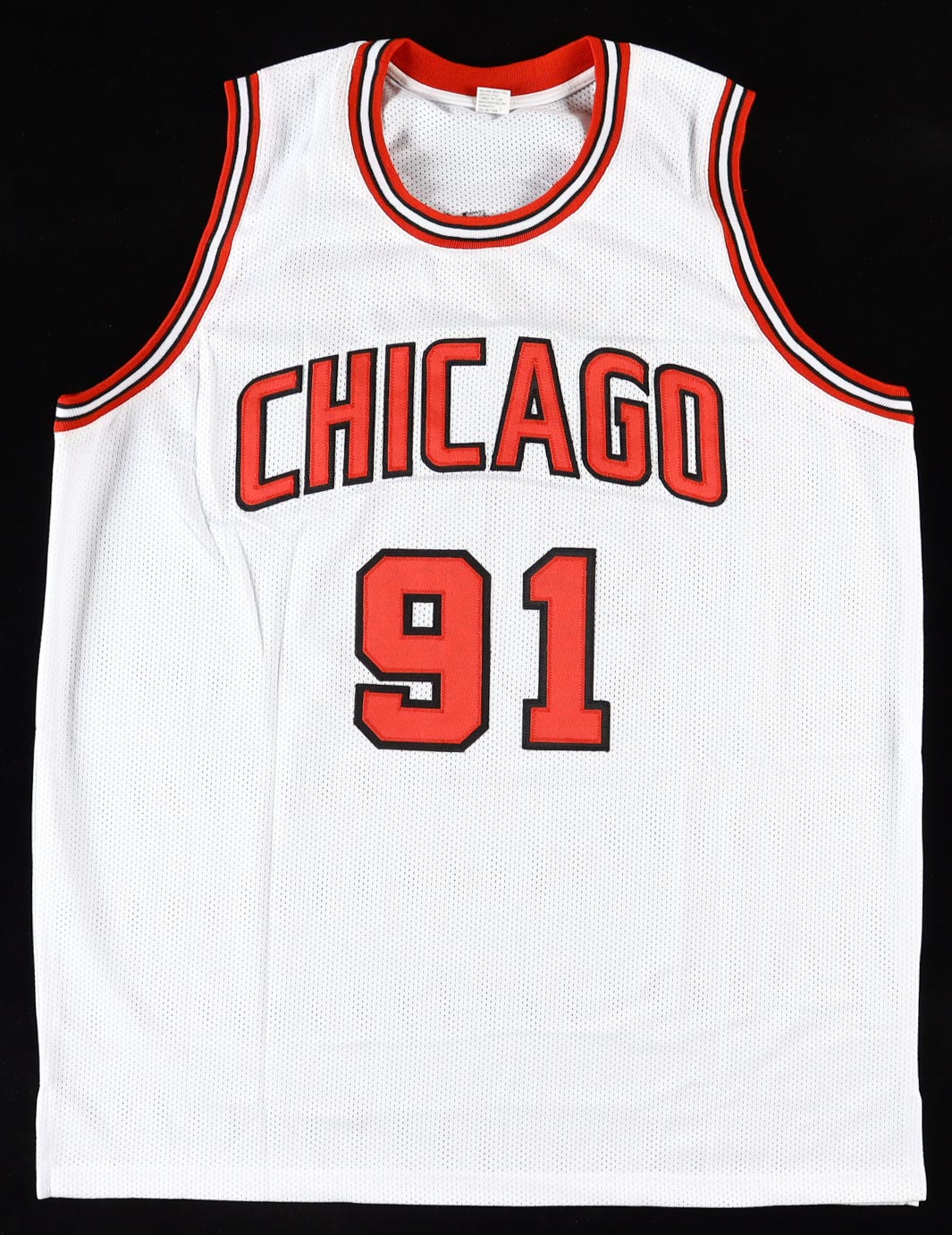 Dennis Rodman Signed Jersey (Beckett) at PristineAuction.com Dennis Rodman Signed Jersey (Beckett) at PristineAuction.com