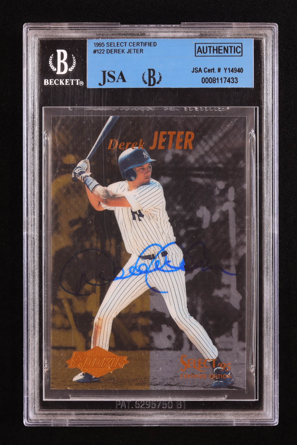 Derek Jeter Signed 1995 Select Certified #122 RC (BGS) | Pristine Auction