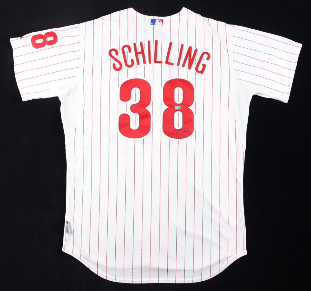 Curt Schilling Signed Phillies Jersey (MLB) at PristineAuction.com Curt Schilling Signed Phillies Jersey (MLB) at PristineAuction.com