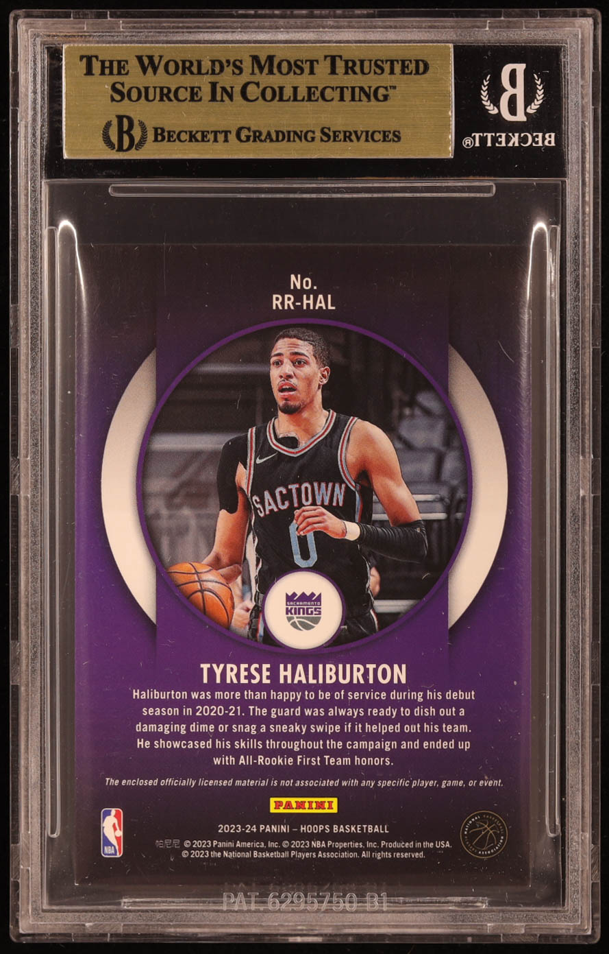 Tyrese Haliburton 2023-24 Hoops Rookie Remembrance Winter #9 (BGS 9.5) at PristineAuction.com Tyrese Haliburton 2023-24 Hoops Rookie Remembrance Winter #9 (BGS 9.5) at PristineAuction.com