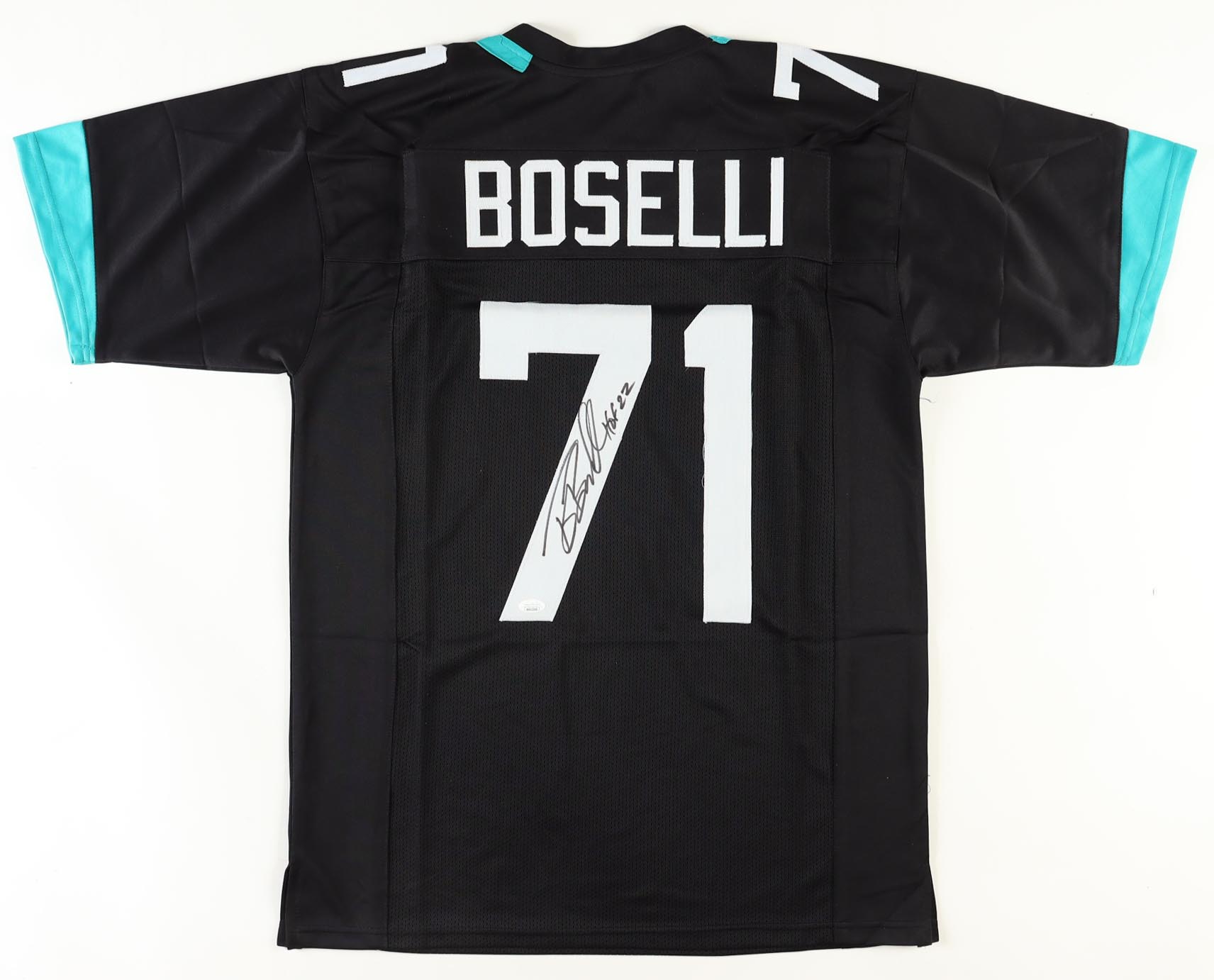 Tony Boselli Signed Jersey Inscribed "HOF 22" (JSA) at PristineAuction.com Tony Boselli Signed Jersey Inscribed "HOF 22" (JSA) at PristineAuction.com