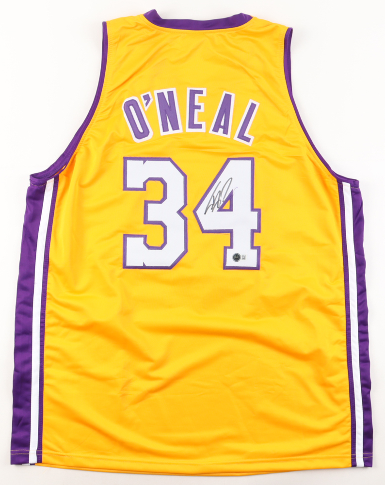 Shaquille O'Neal Signed Jersey (Beckett) at PristineAuction.com Shaquille O'Neal Signed Jersey (Beckett) at PristineAuction.com