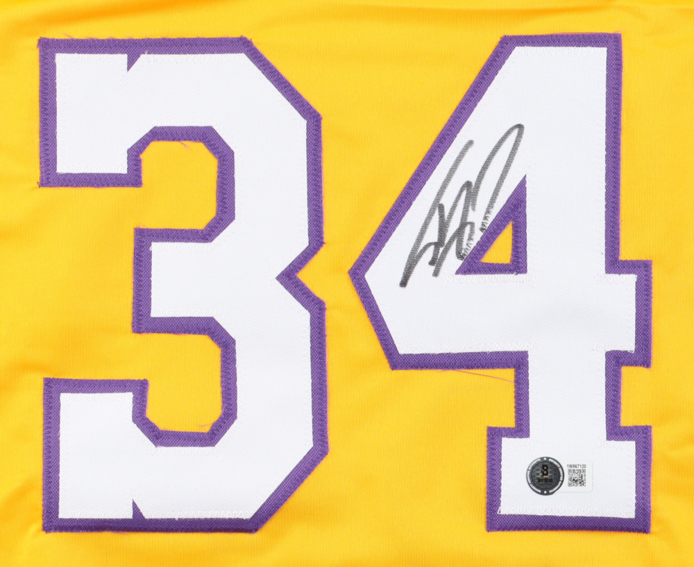 Shaquille O'Neal Signed Jersey (Beckett) at PristineAuction.com Shaquille O'Neal Signed Jersey (Beckett) at PristineAuction.com