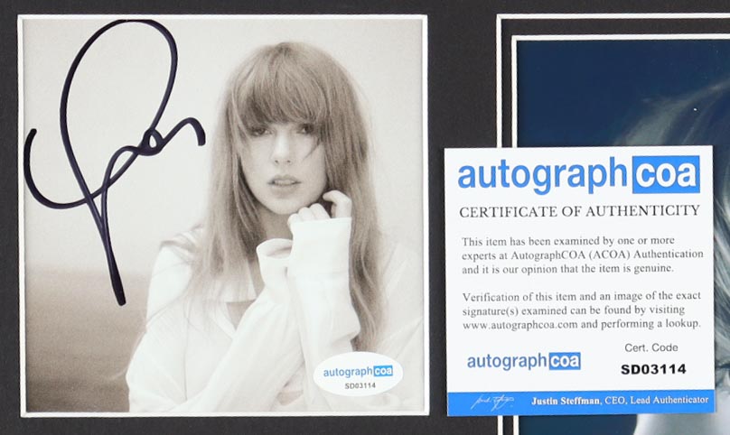 Taylor Swift Signed "The Tortured Poets Department" Custom Matted CD Insert (ACOA) at PristineAuction.com Taylor Swift Signed "The Tortured Poets Department" Custom Matted CD Insert (ACOA) at PristineAuction.com