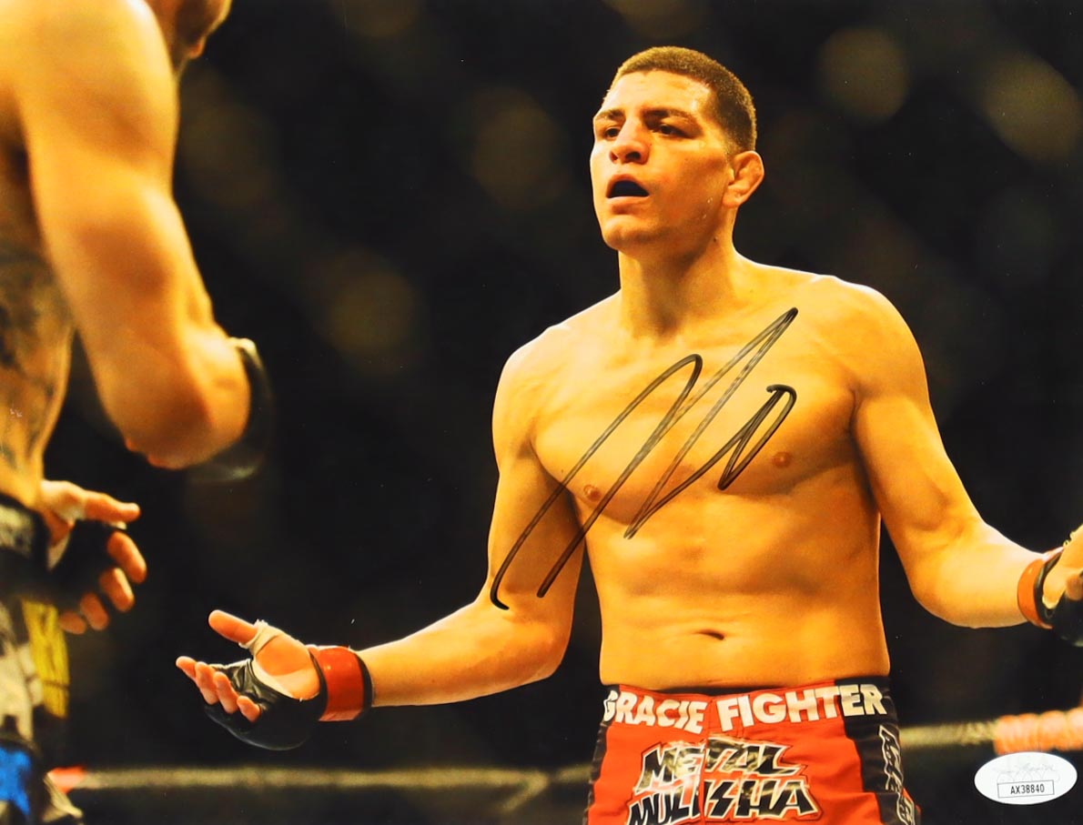 Nick Diaz Signed UFC 8x10 Photo (JSA) at PristineAuction.com Nick Diaz Signed UFC 8x10 Photo (JSA) at PristineAuction.com