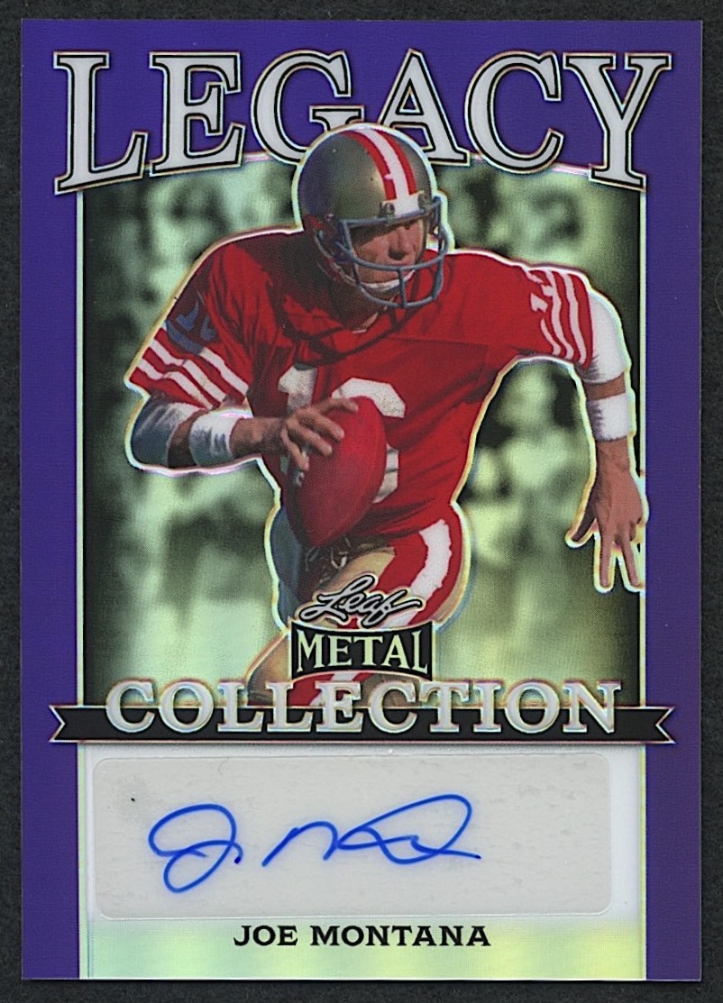 Joe Montana 2024 Leaf Legacy Collection #BA-JM7 Autograph SP Variation #1/10 at PristineAuction.com Joe Montana 2024 Leaf Legacy Collection #BA-JM7 Autograph SP Variation #1/10 at PristineAuction.com