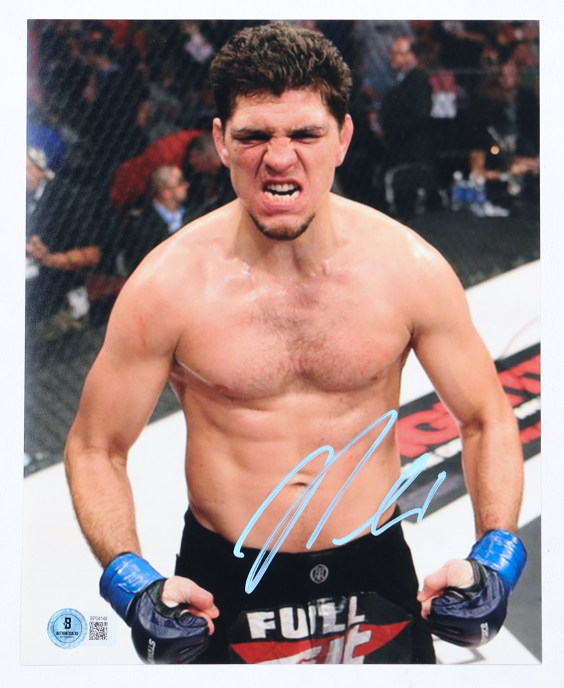 Nick Diaz Signed UFC 8x10 Photo (Beckett) at PristineAuction.com Nick Diaz Signed UFC 8x10 Photo (Beckett) at PristineAuction.com