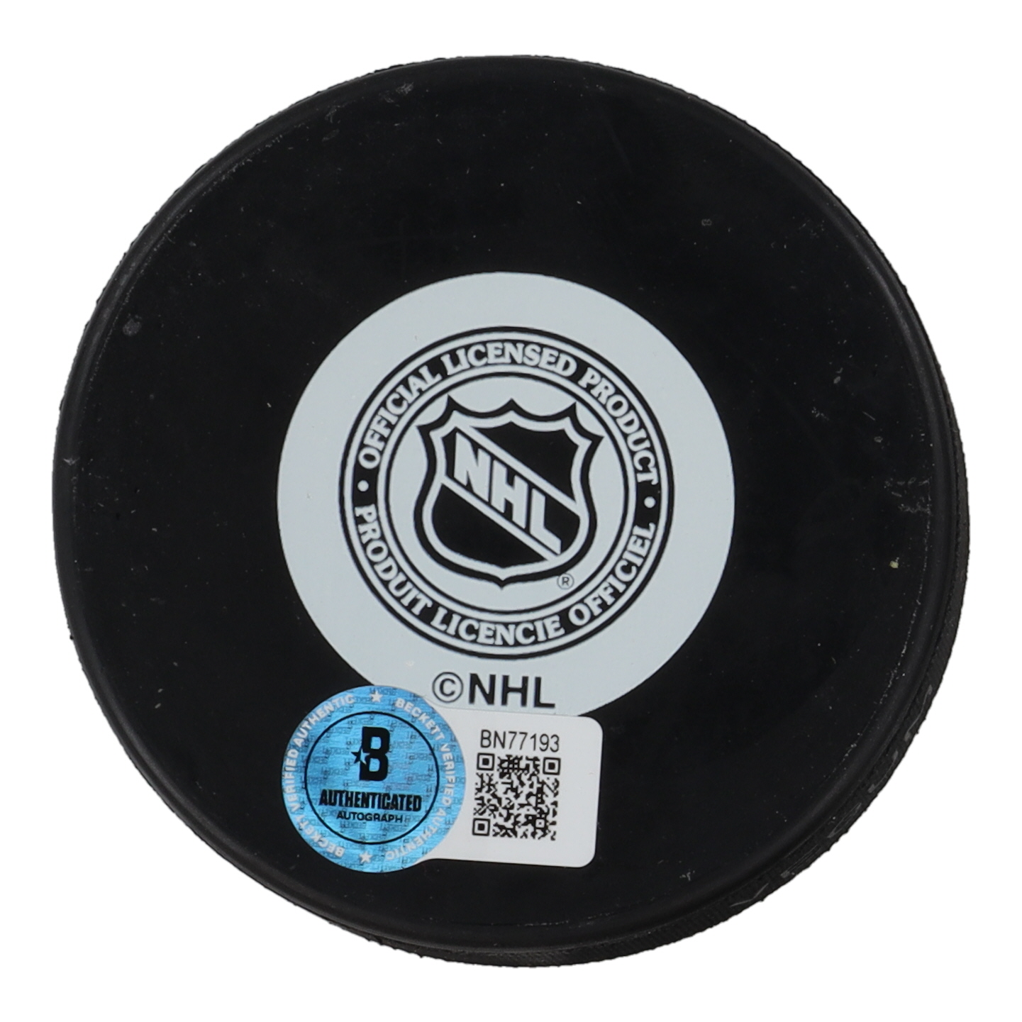 Jean Beliveau Signed Canadiens Logo Hockey Puck (Beckett) at PristineAuction.com Jean Beliveau Signed Canadiens Logo Hockey Puck (Beckett) at PristineAuction.com