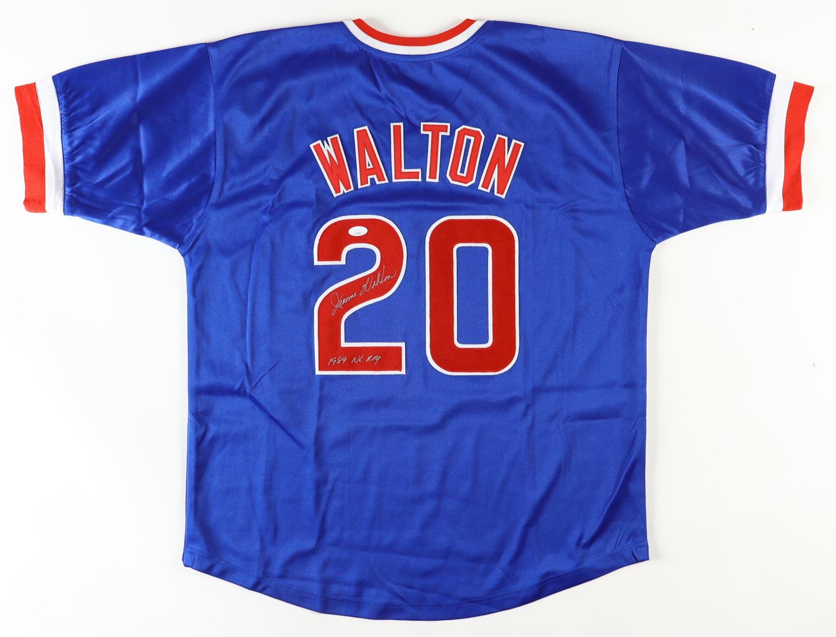 Jerome Walton Signed Jersey Inscribed "1989 NL ROY" (JSA) at PristineAuction.com Jerome Walton Signed Jersey Inscribed "1989 NL ROY" (JSA) at PristineAuction.com