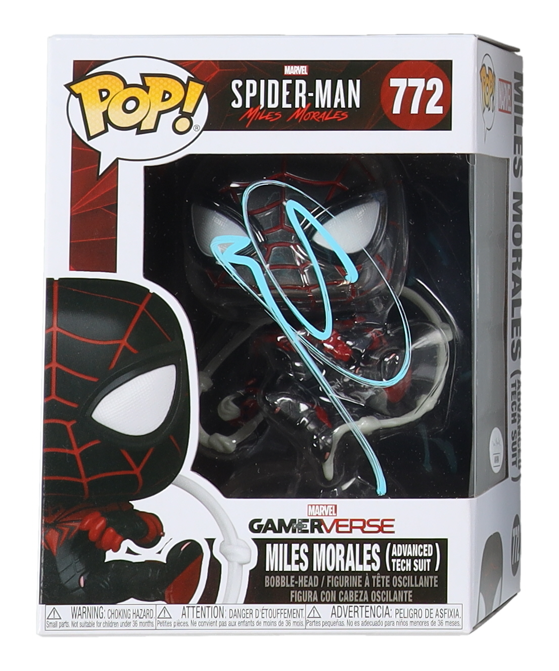 Shameik Moore Signed "Marvel's Spider-Man: Miles Morales" #772 Miles Morales Funko Pop! Vinyl Figure (JSA) at PristineAuction.com Shameik Moore Signed "Marvel's Spider-Man: Miles Morales" #772 Miles Morales Funko Pop! Vinyl Figure (JSA) at PristineAuction.com