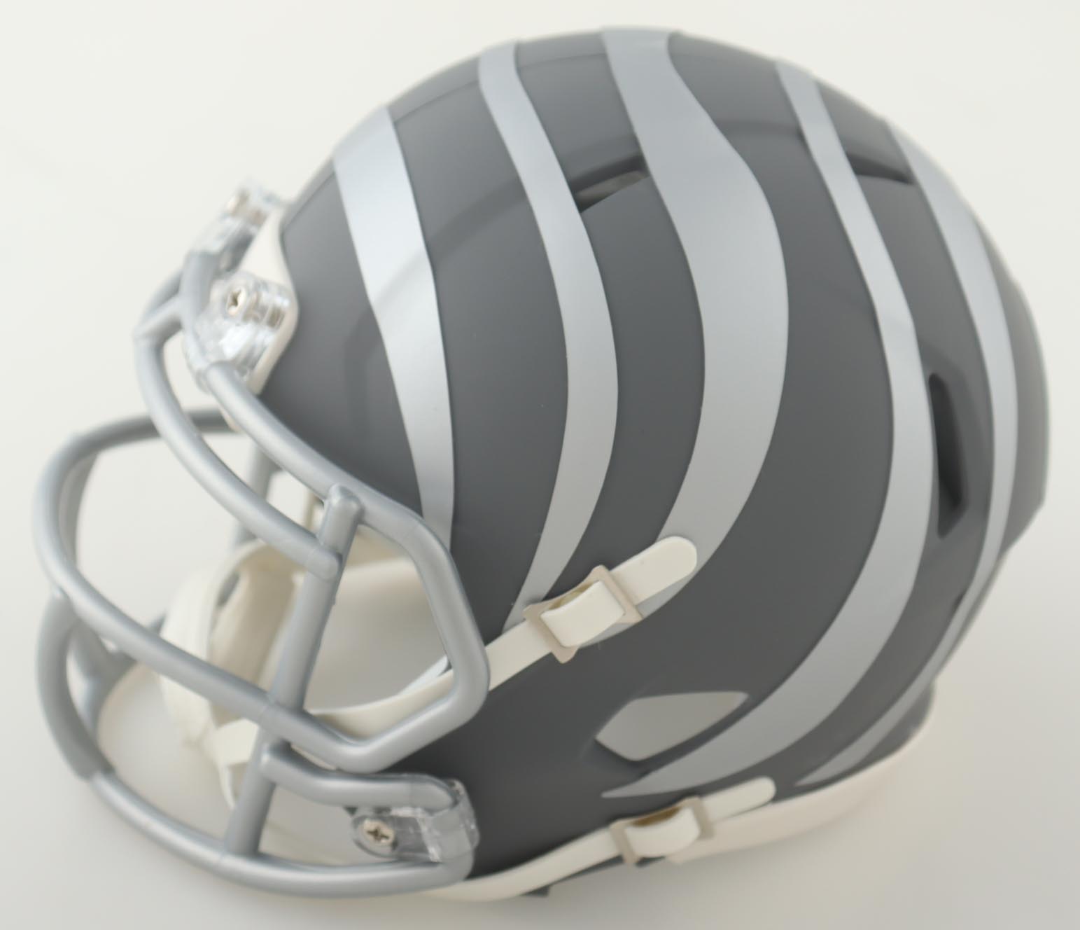 Anthony Munoz Signed Bengals Slate Alternate Speed Mini Helmet (Beckett) at PristineAuction.com Anthony Munoz Signed Bengals Slate Alternate Speed Mini Helmet (Beckett) at PristineAuction.com