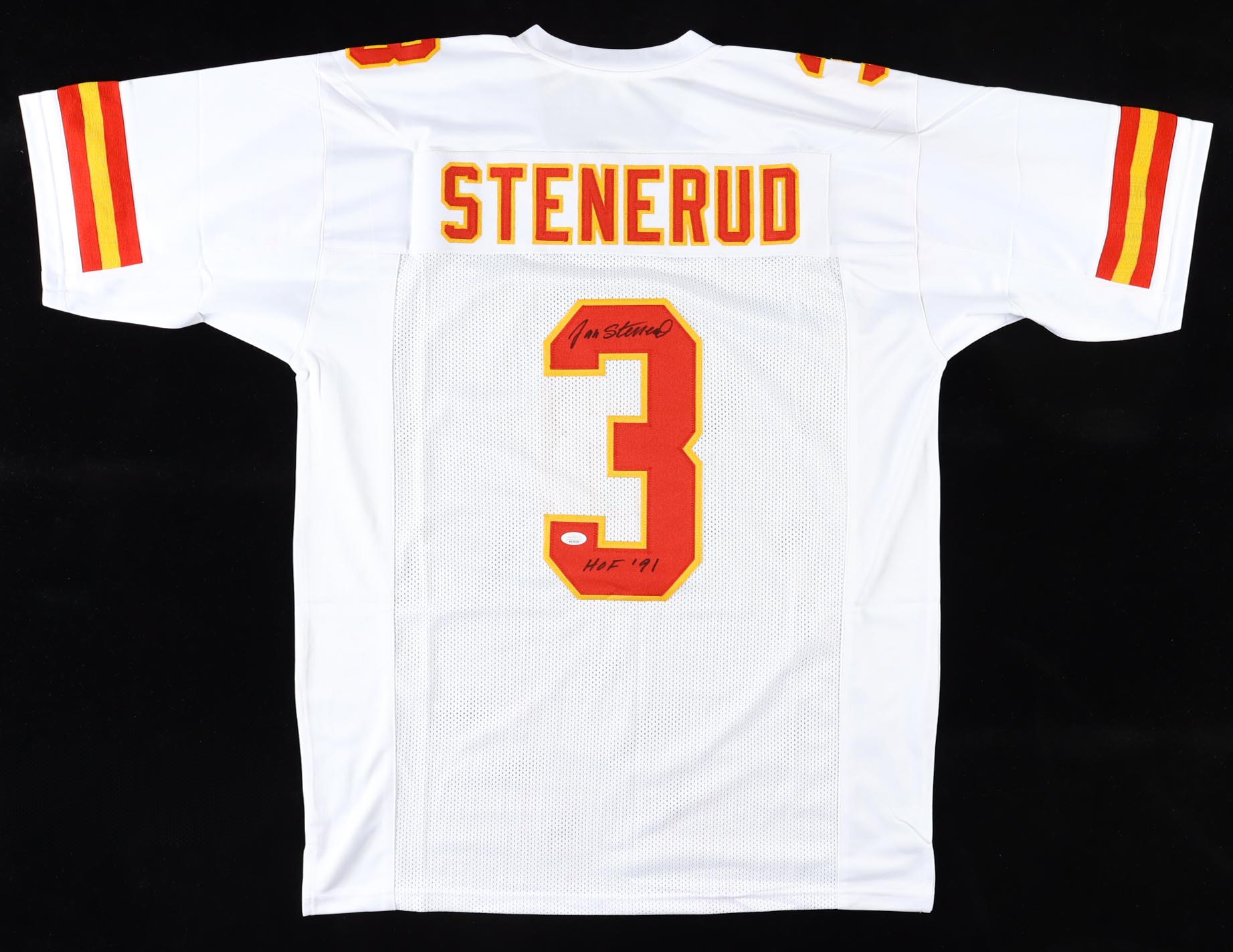 Jan Stenerud Signed Jersey Inscribed "HOF '91" (JSA) at PristineAuction.com Jan Stenerud Signed Jersey Inscribed "HOF '91" (JSA) at PristineAuction.com