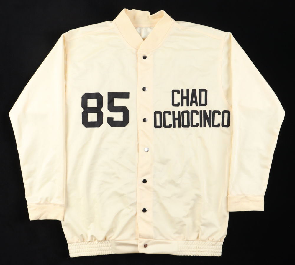 Chad "Ochocinco" Johnson Signed Jacket (Beckett) at PristineAuction.com Chad "Ochocinco" Johnson Signed Jacket (Beckett) at PristineAuction.com