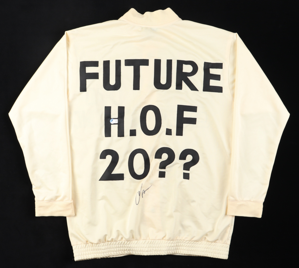 Chad "Ochocinco" Johnson Signed Jacket (Beckett) at PristineAuction.com Chad "Ochocinco" Johnson Signed Jacket (Beckett) at PristineAuction.com