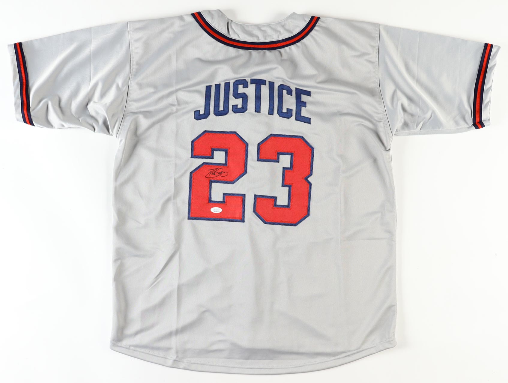 David Justice Signed Jersey (JSA) at PristineAuction.com David Justice Signed Jersey (JSA) at PristineAuction.com