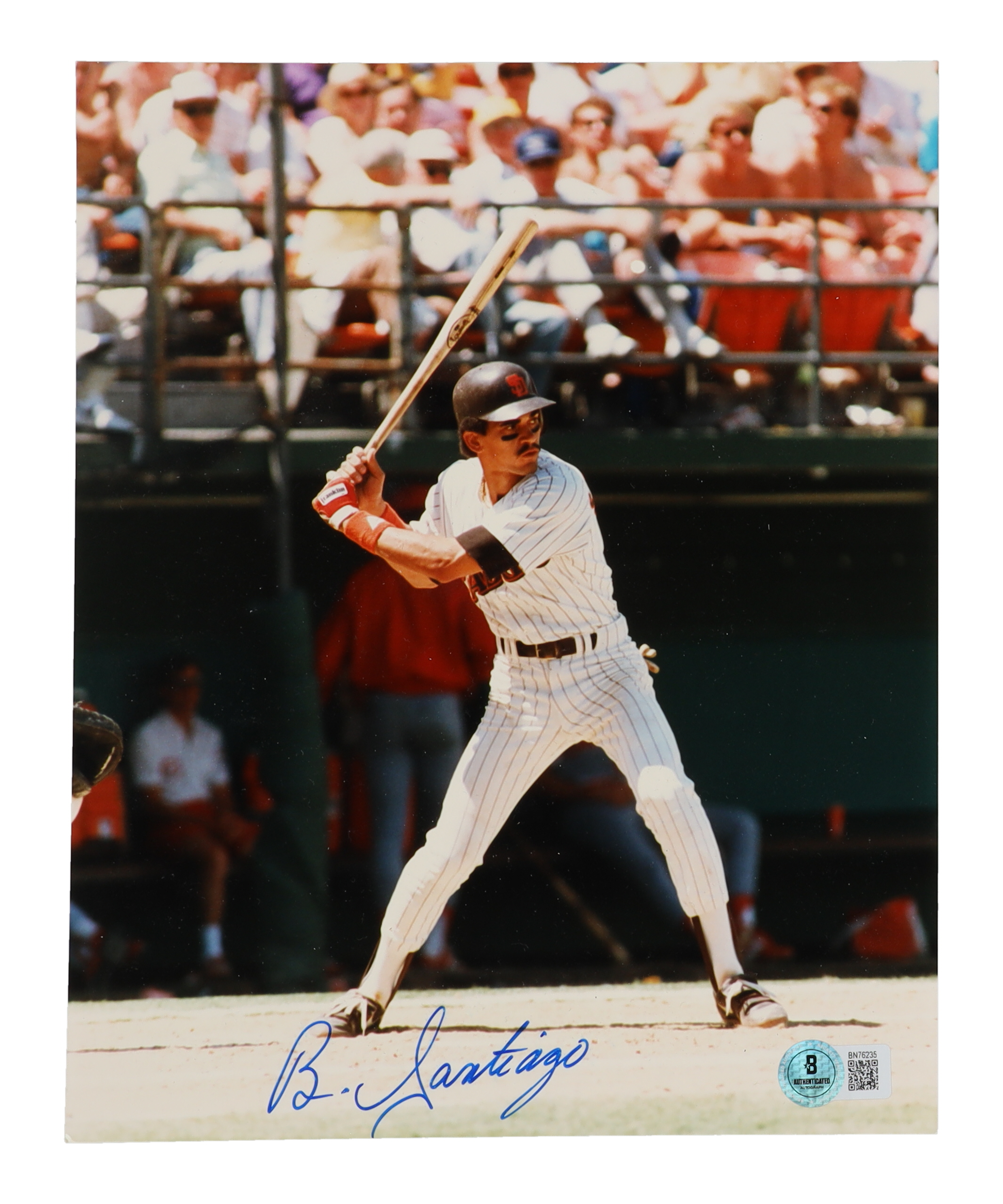 Benito Santiago Signed Padres 8x10 Photo (Beckett) at PristineAuction.com Benito Santiago Signed Padres 8x10 Photo (Beckett) at PristineAuction.com