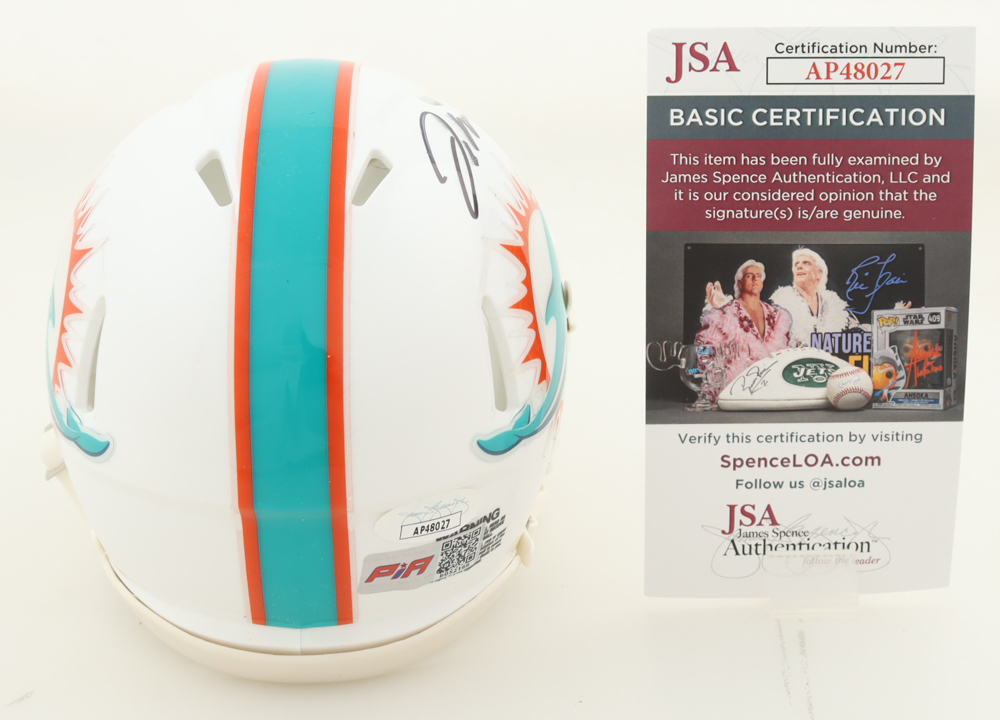 Jaylen Waddle Signed Dolphins Speed Mini Helmet (JSA) at PristineAuction.com Jaylen Waddle Signed Dolphins Speed Mini Helmet (JSA) at PristineAuction.com