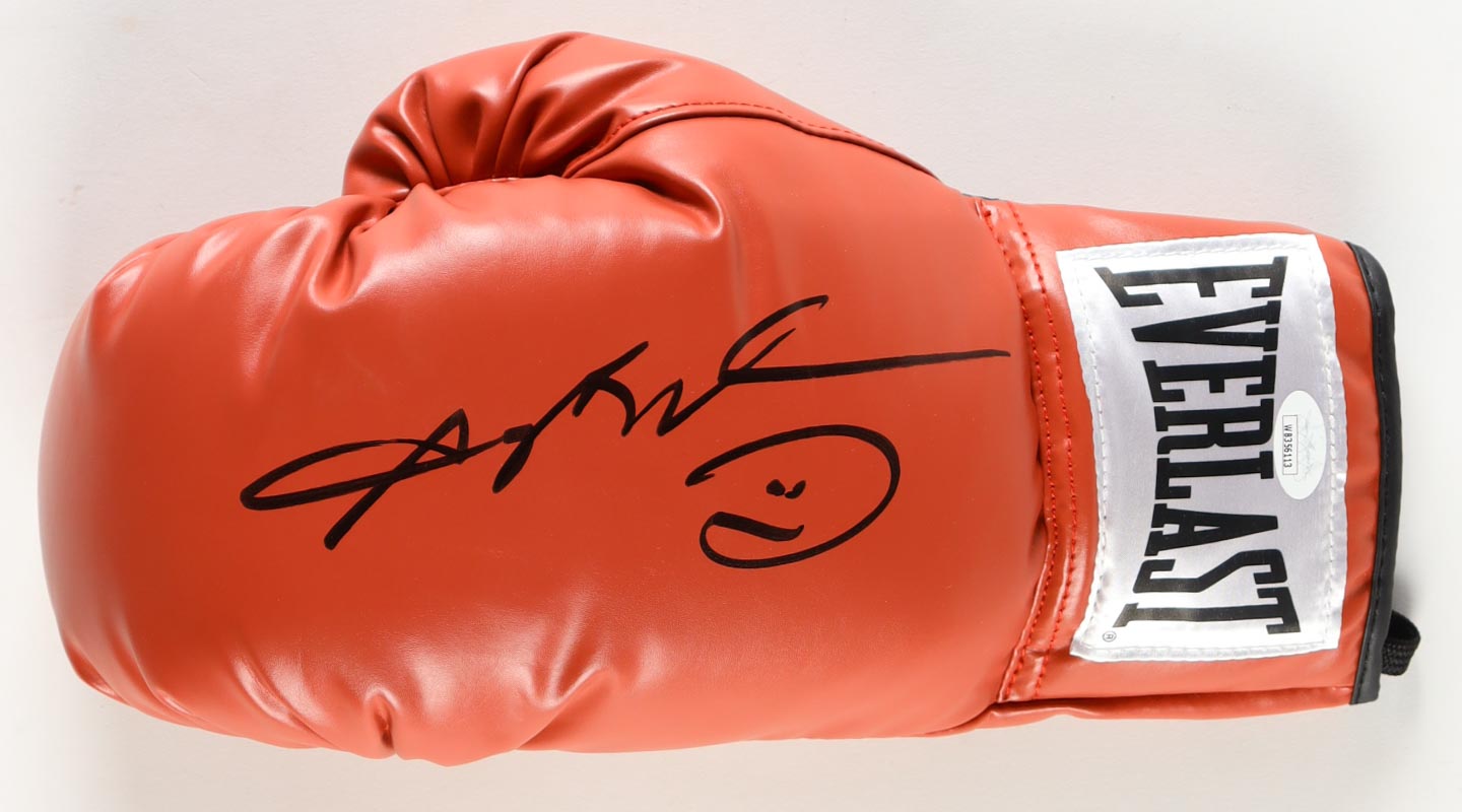 Sugar Ray Leonard Signed Everlast Boxing Glove (JSA) at PristineAuction.com Sugar Ray Leonard Signed Everlast Boxing Glove (JSA) at PristineAuction.com