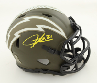 LaDainian Tomlinson Signed Chargers Salute to Service Alternate Speed Mini Helmet (Beckett) at PristineAuction.com