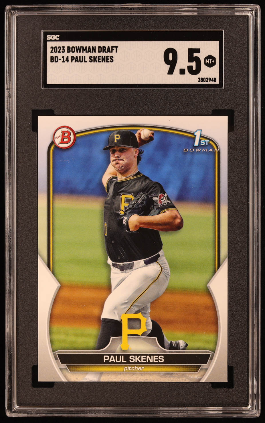 Paul Skenes 2023 Bowman Draft #BD14 RC (SGC 9.5) at PristineAuction.com Paul Skenes 2023 Bowman Draft #BD14 RC (SGC 9.5) at PristineAuction.com