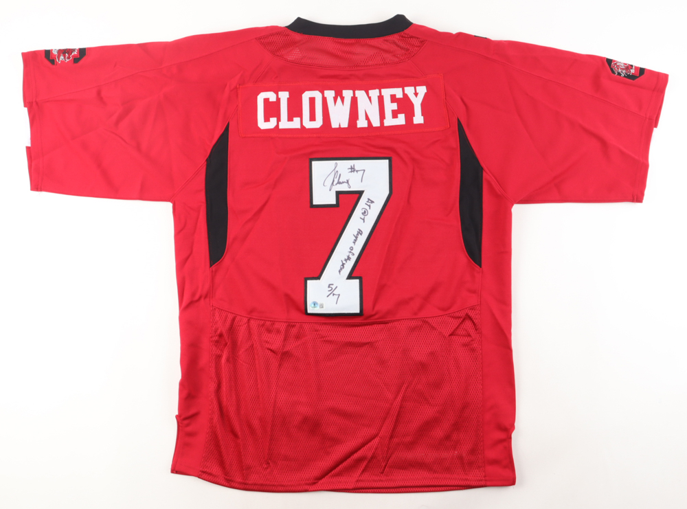 Jadeveon Clowney Signed LE Jersey Inscribed "AT@T Player Of The Year" (Beckett) at PristineAuction.com Jadeveon Clowney Signed LE Jersey Inscribed "AT@T Player Of The Year" (Beckett) at PristineAuction.com