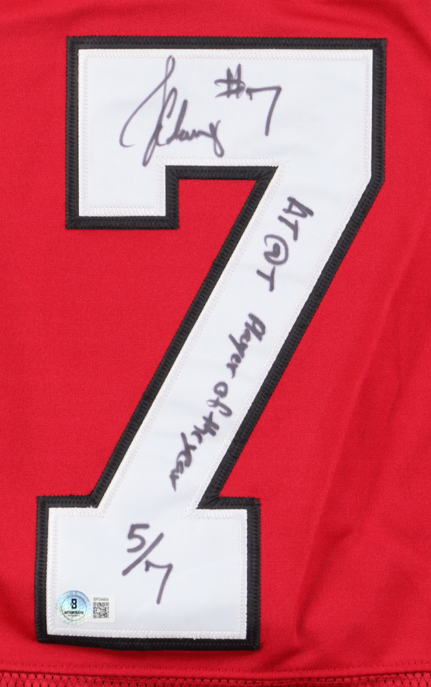 Jadeveon Clowney Signed LE Jersey Inscribed "AT@T Player Of The Year" (Beckett) at PristineAuction.com Jadeveon Clowney Signed LE Jersey Inscribed "AT@T Player Of The Year" (Beckett) at PristineAuction.com