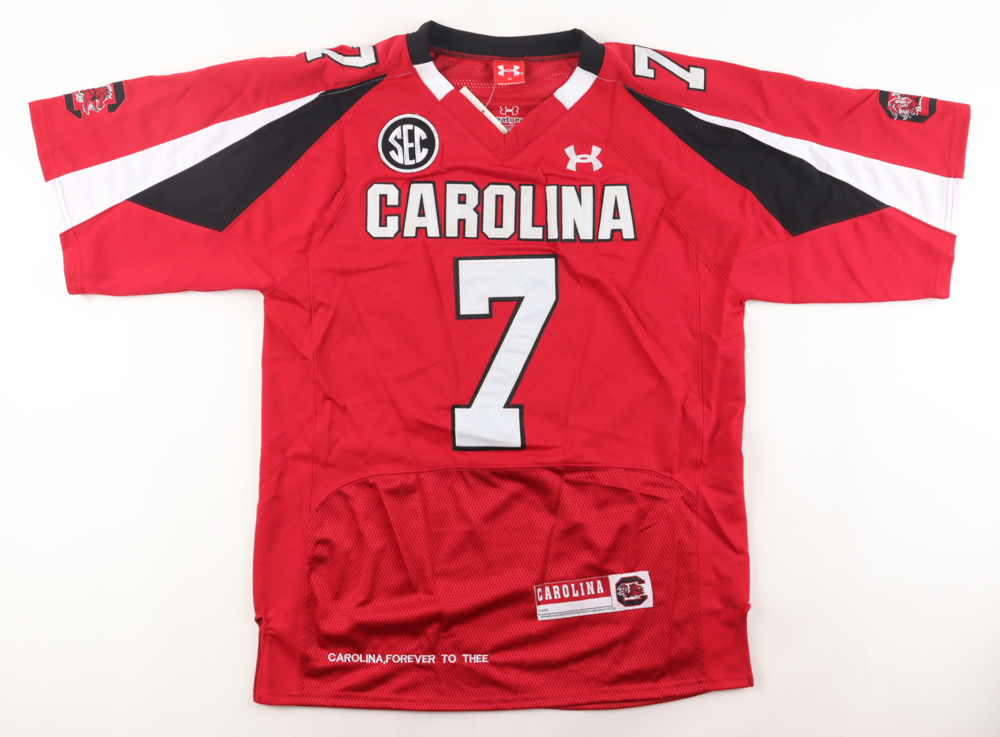 Jadeveon Clowney Signed LE Jersey Inscribed "AT@T Player Of The Year" (Beckett) at PristineAuction.com Jadeveon Clowney Signed LE Jersey Inscribed "AT@T Player Of The Year" (Beckett) at PristineAuction.com