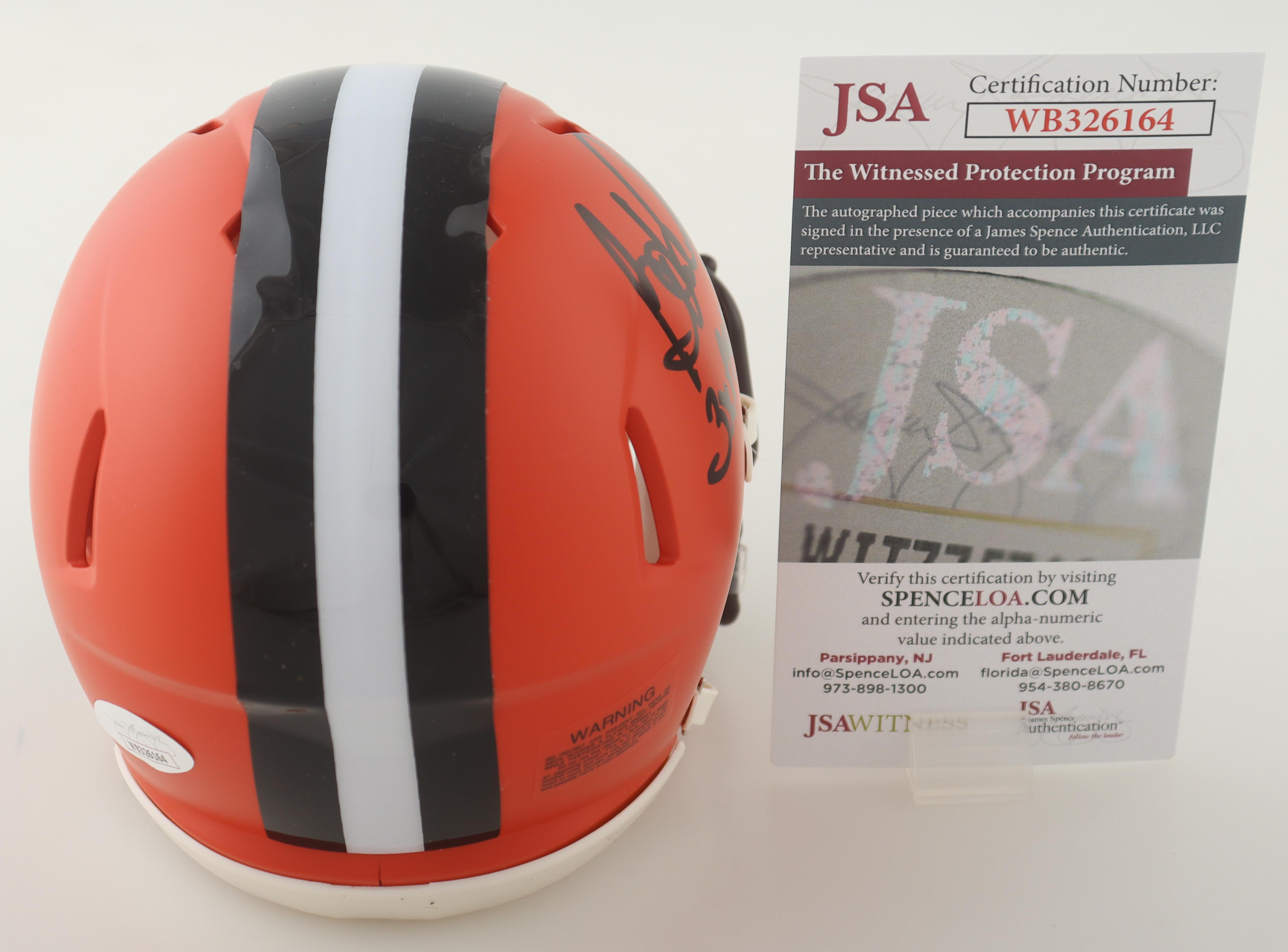 Bob Golic Signed Browns Speed Mini Helmet Inscribed "3x Pro Bowl" (JSA) at PristineAuction.com Bob Golic Signed Browns Speed Mini Helmet Inscribed "3x Pro Bowl" (JSA) at PristineAuction.com