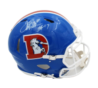 Terrell Davis Signed Broncos Full-Size Authentic On-Field Throwback Alternate Speed Helmet Inscribed "HOF 17" (Radtke) at PristineAuction.com