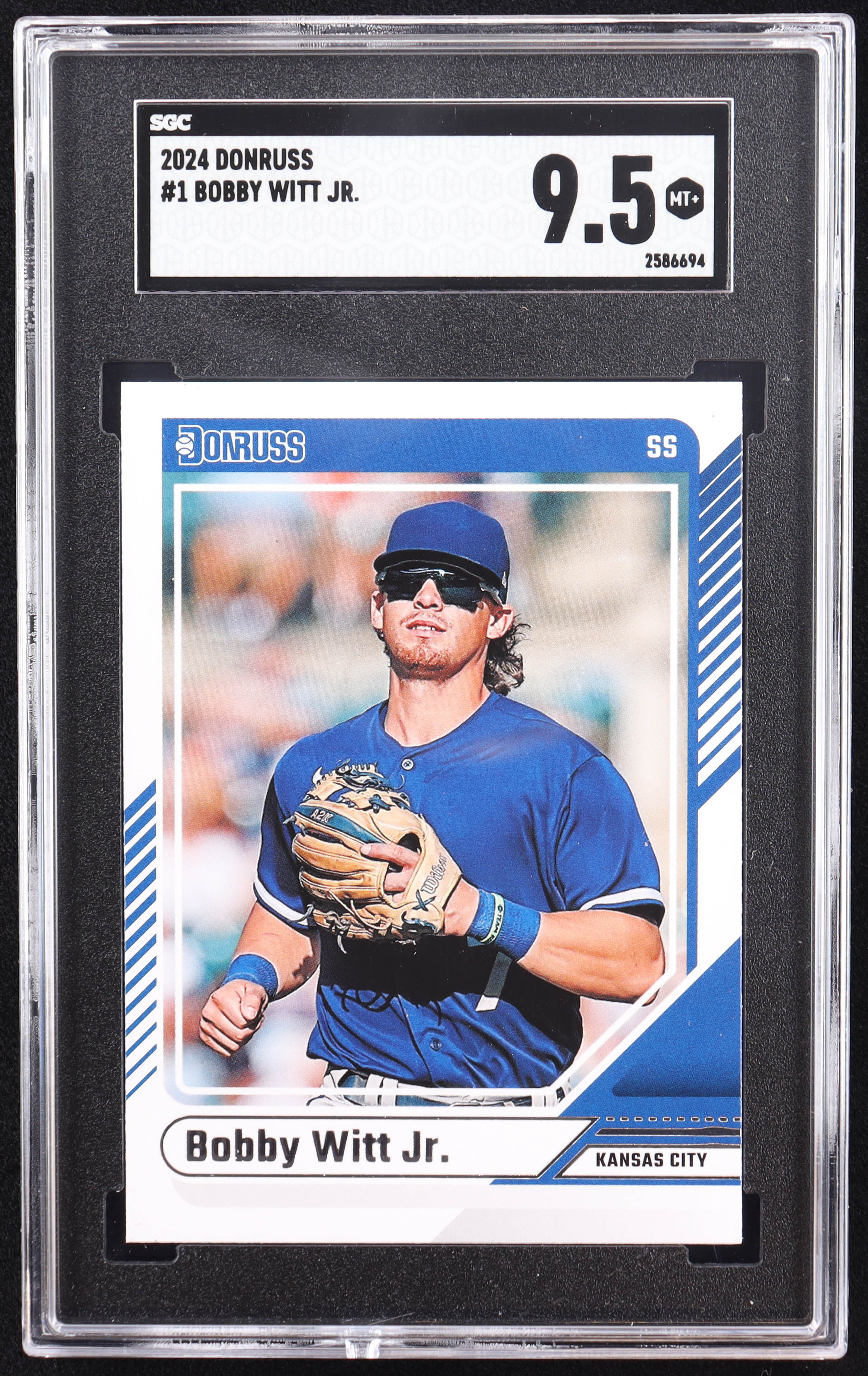 Bobby Witt Jr. 2024 Donruss #1 RC (SGC 9.5) at PristineAuction.com Bobby Witt Jr. 2024 Donruss #1 RC (SGC 9.5) at PristineAuction.com