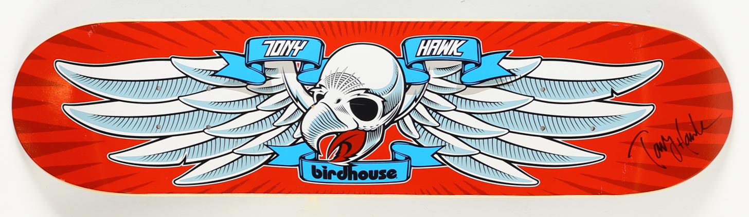 Tony Hawk Signed Birdhouse Full-Size Skateboard Deck (Beckett) at PristineAuction.com Tony Hawk Signed Birdhouse Full-Size Skateboard Deck (Beckett) at PristineAuction.com