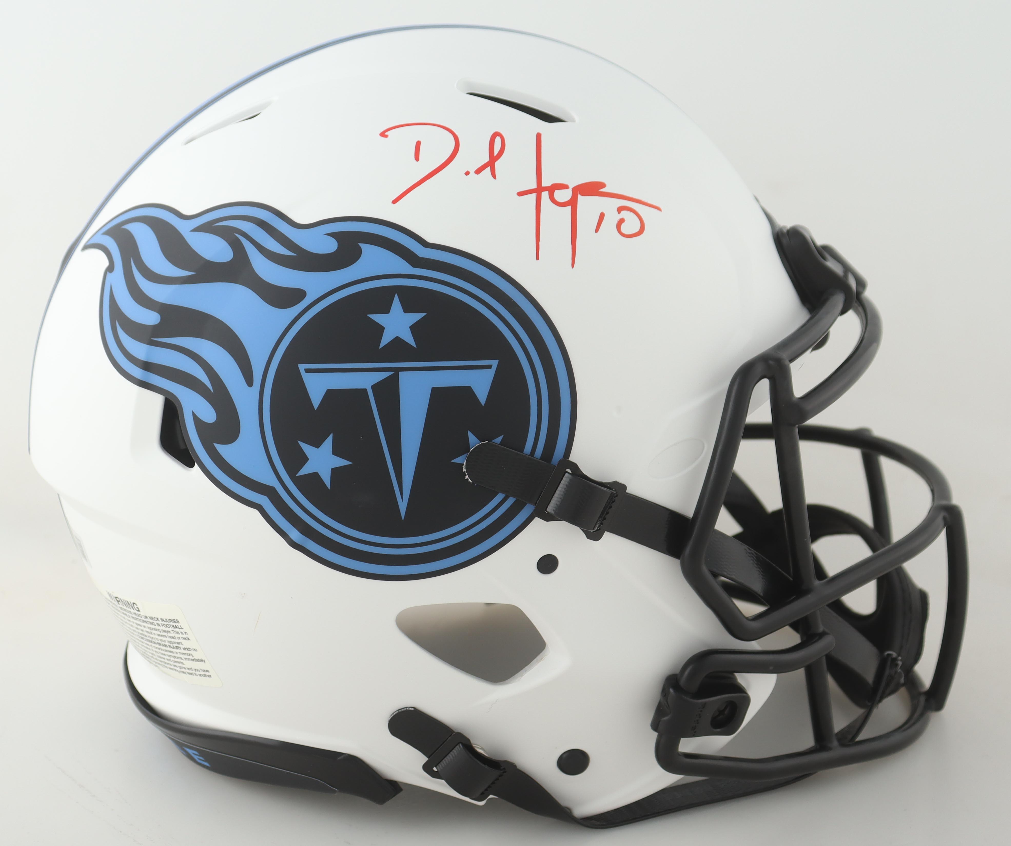DeAndre Hopkins Signed Titans Full-Size Authentic On-Field Lunar Eclipse Alternate Speed Helmet (Beckett) at PristineAuction.com DeAndre Hopkins Signed Titans Full-Size Authentic On-Field Lunar Eclipse Alternate Speed Helmet (Beckett) at PristineAuction.com