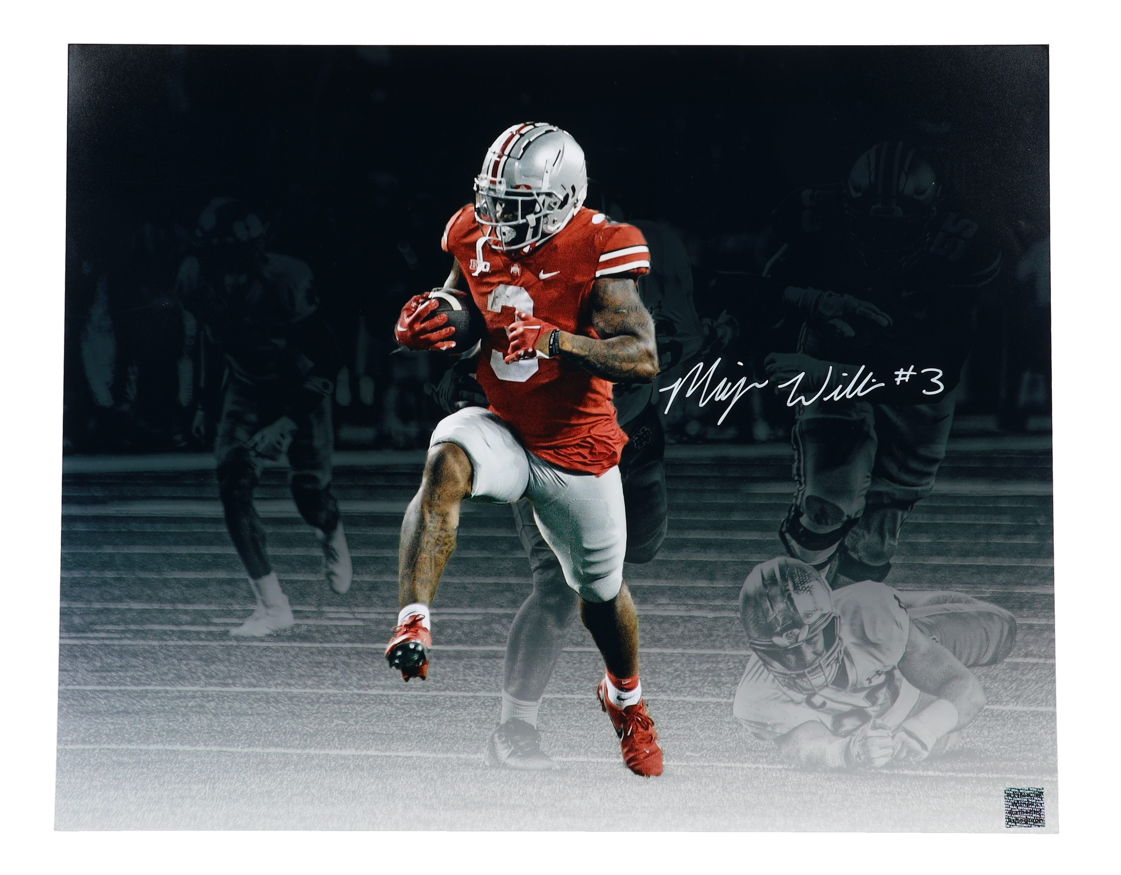 Miyan Williams Signed Ohio State Buckeyes 16x20 Photo (Playball Ink) at PristineAuction.com Miyan Williams Signed Ohio State Buckeyes 16x20 Photo (Playball Ink) at PristineAuction.com