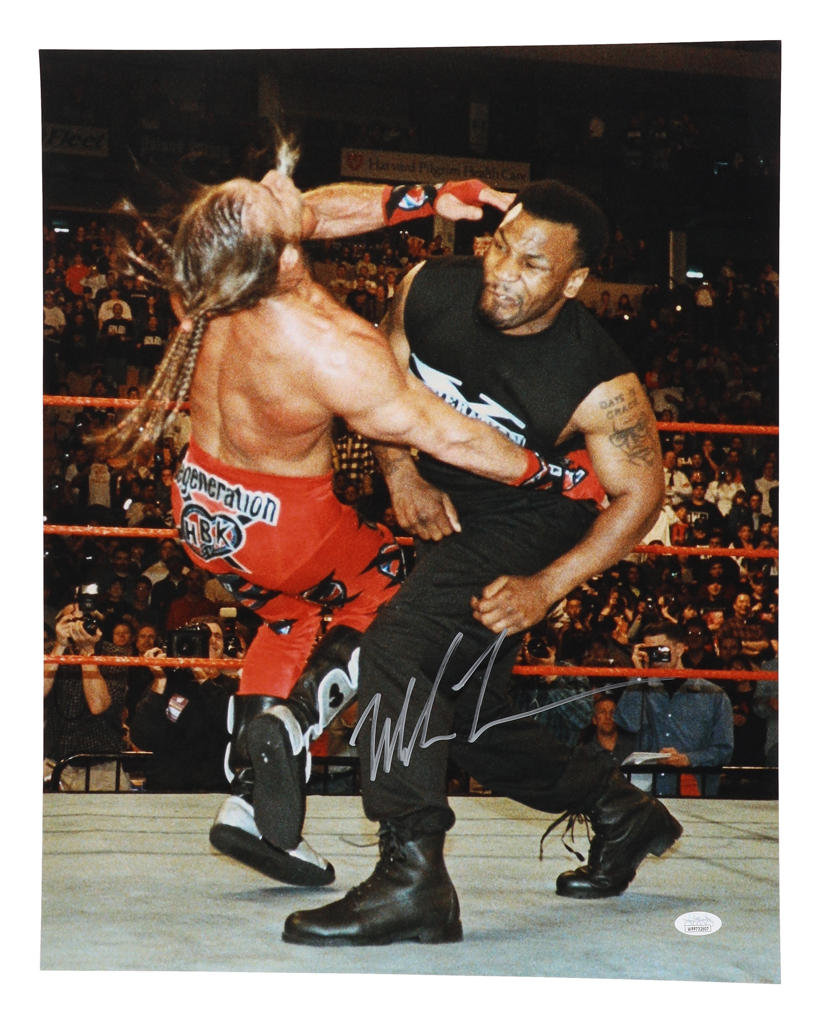 Mike Tyson Signed WWE 16x20 Photo (JSA) at PristineAuction.com Mike Tyson Signed WWE 16x20 Photo (JSA) at PristineAuction.com