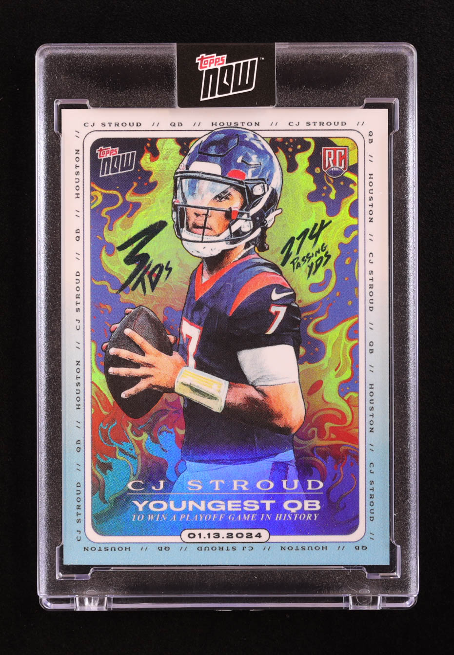 CJ Stroud 2023 Topps Now CJ Stroud Record Breaker #CJ2 RC at PristineAuction.com CJ Stroud 2023 Topps Now CJ Stroud Record Breaker #CJ2 RC at PristineAuction.com