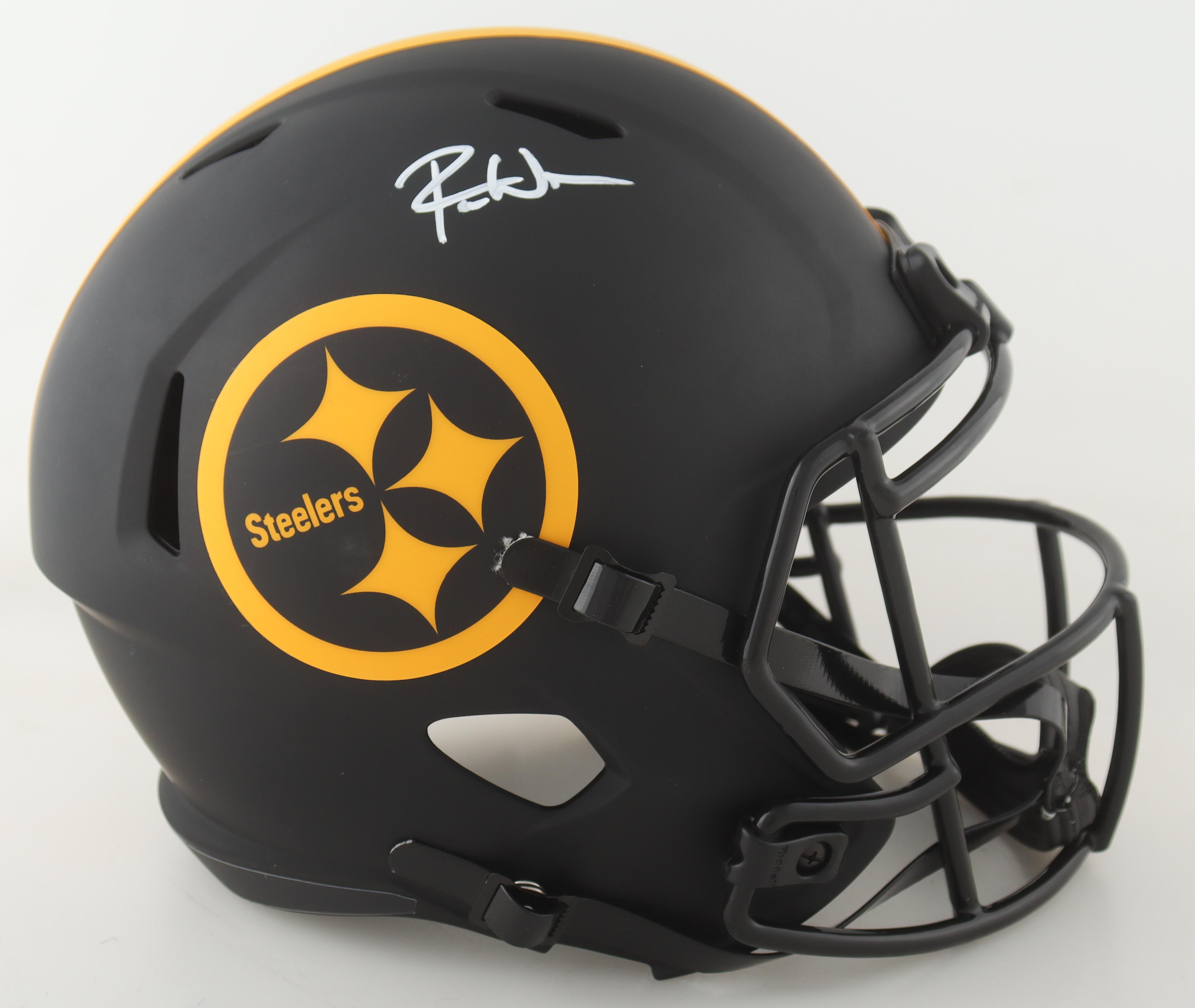 Roman Wilson Signed Steelers Full-Size Eclipse Alternate Speed Helmet (Beckett) at PristineAuction.com Roman Wilson Signed Steelers Full-Size Eclipse Alternate Speed Helmet (Beckett) at PristineAuction.com