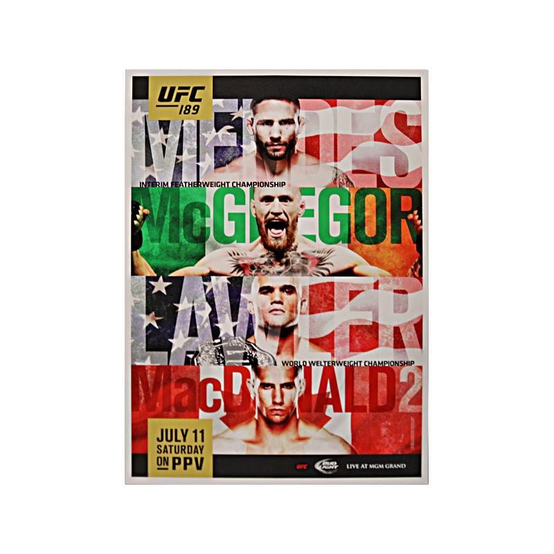 UFC 189: Mendes vs McGregor Custom Framed Canvas at PristineAuction.com UFC 189: Mendes vs McGregor Custom Framed Canvas at PristineAuction.com