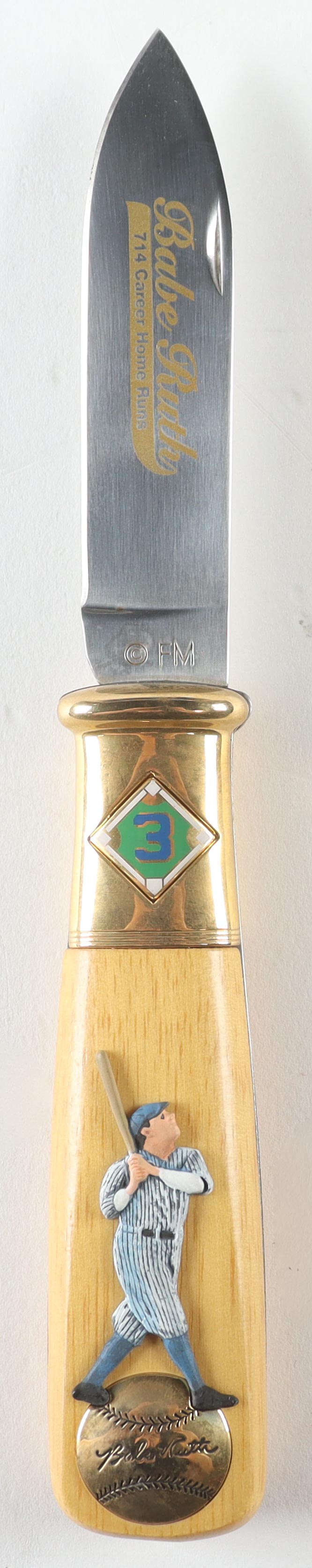 Babe Ruth Franklin Mint Collector Pocket Knife with Collector Case at PristineAuction.com Babe Ruth Franklin Mint Collector Pocket Knife with Collector Case at PristineAuction.com